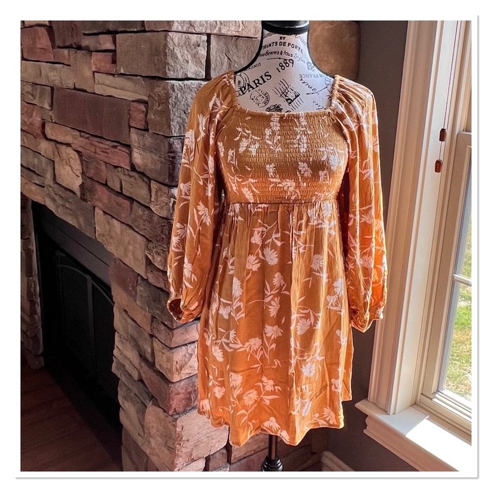 BILLABONG 'Paradise Days' Yellow Floral Mini Dress NWT